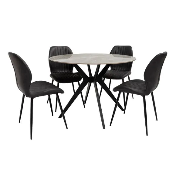 Tulsa Round 4 Seater Dining Table 4