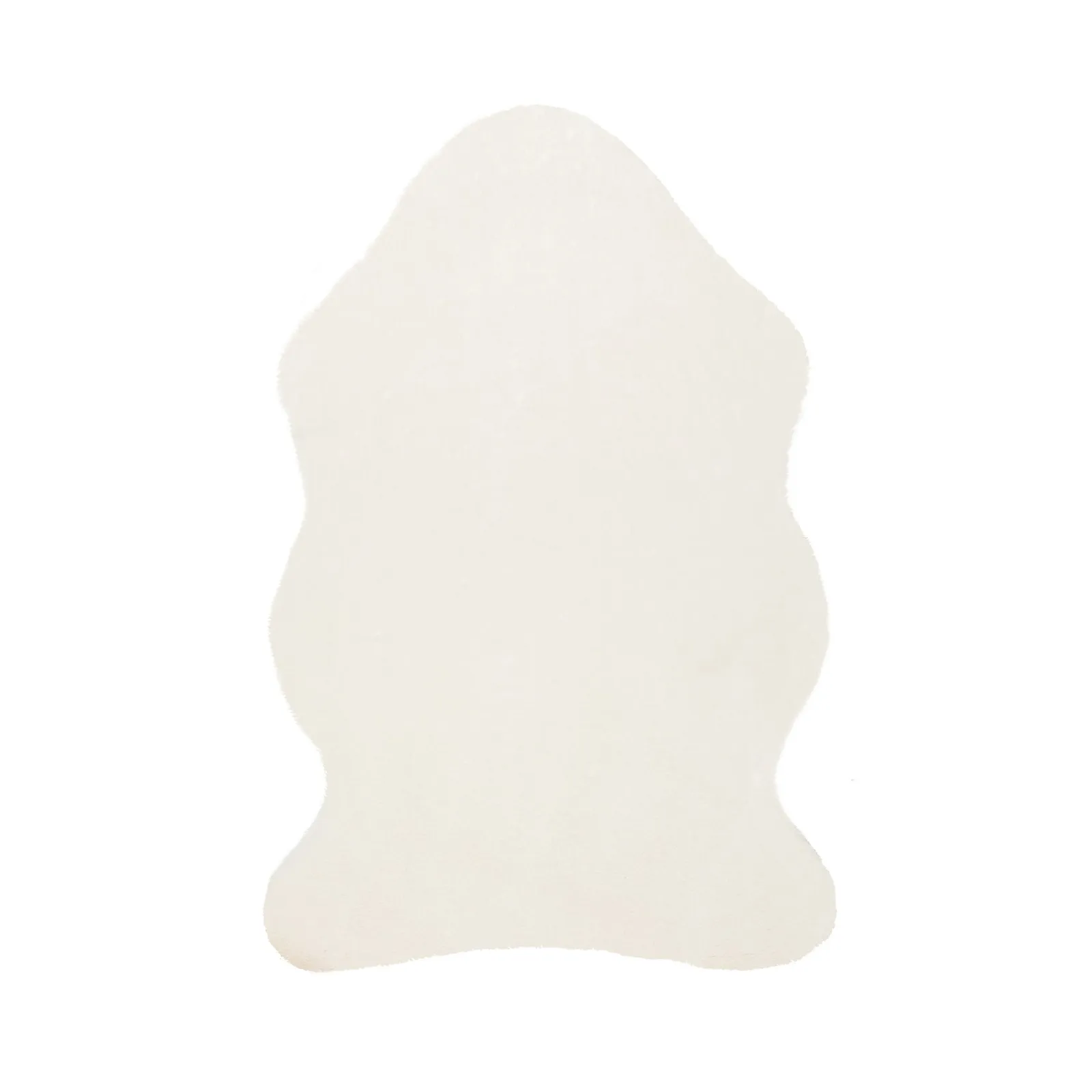 Supersoft Single Pelt Faux Fur Rug Cream