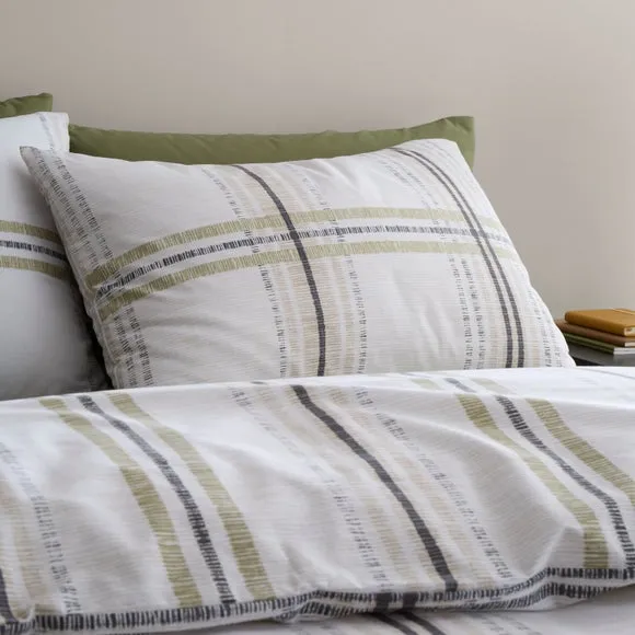 Bury Check Polycotton Duvet Cover & Pillowcase Set 2