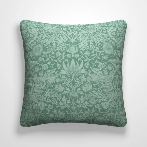 William Morris At Home Strawberry Thief Tonal Made To Order Cushion Cover 2