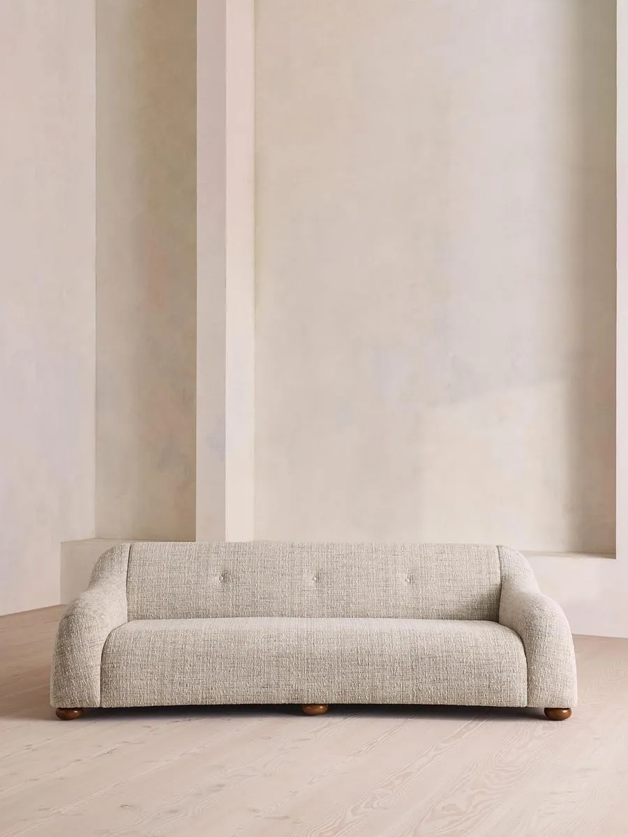Liana Three Seater Sofa, Cotton Linen Tweed