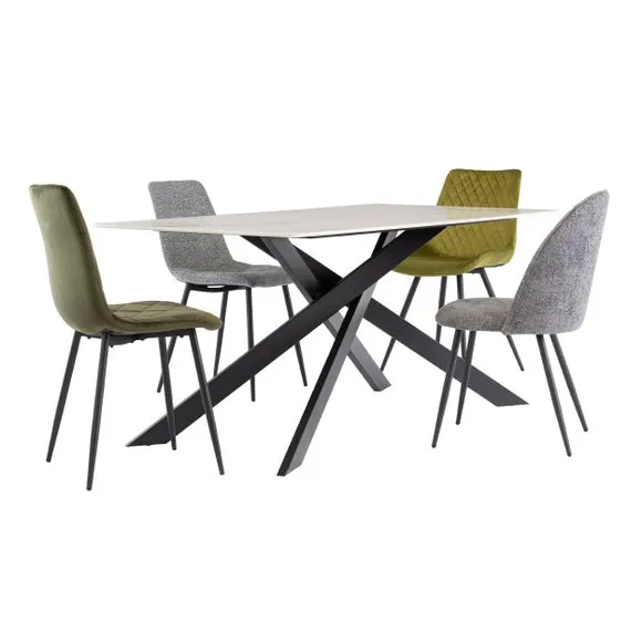 Camilla 6 Seater Dining Table, Sintered Stone 5