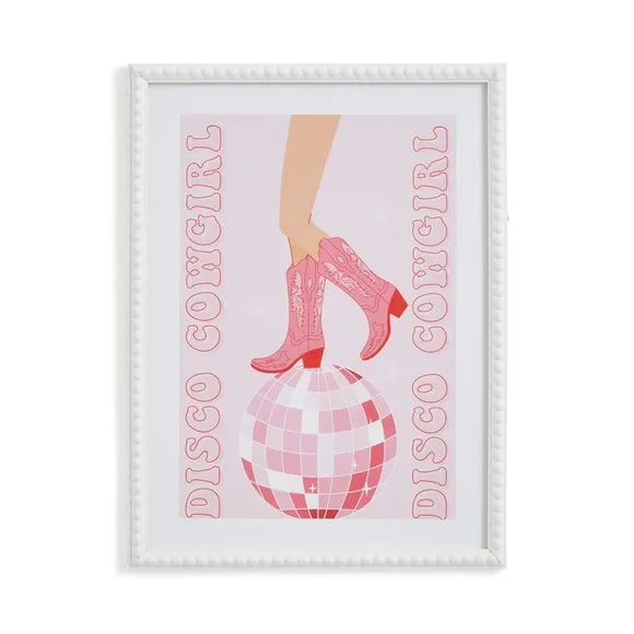 Disco Cowboy Boots Framed Print 3