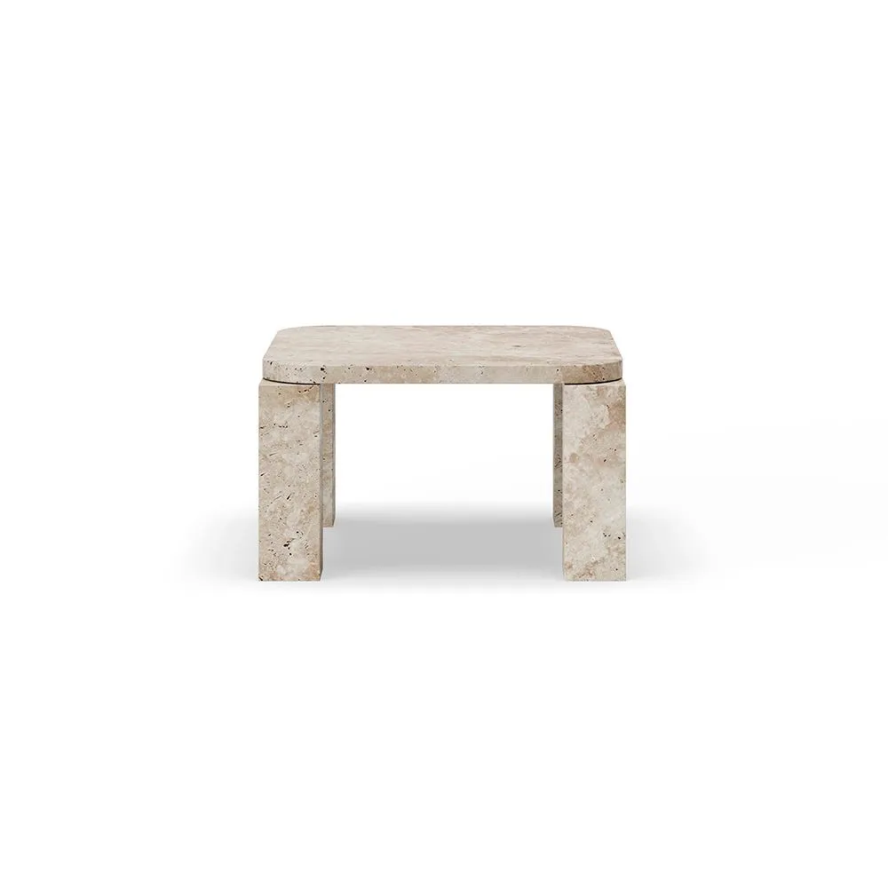 New Works Atlas Coffee Table Unfilled Travertine 60 x 60cm 2