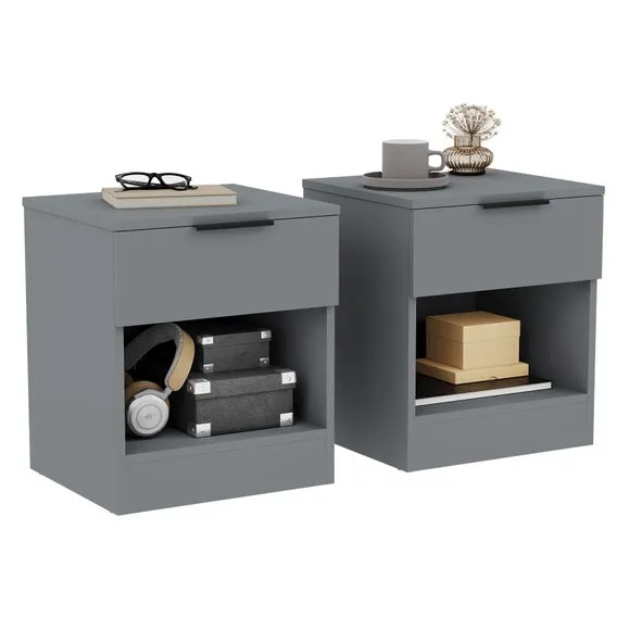Hayes Set of 2 1 Drawer Bedside Tables 6