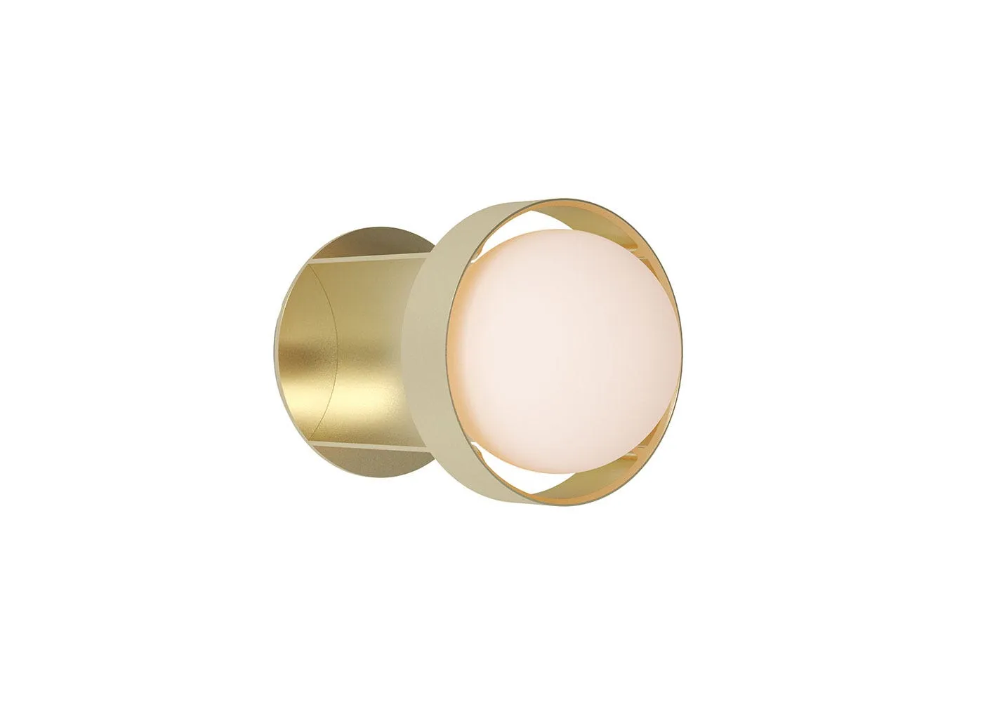 Tala Loop Wall Light Dark Grey Small with Sphere III Bulb 2