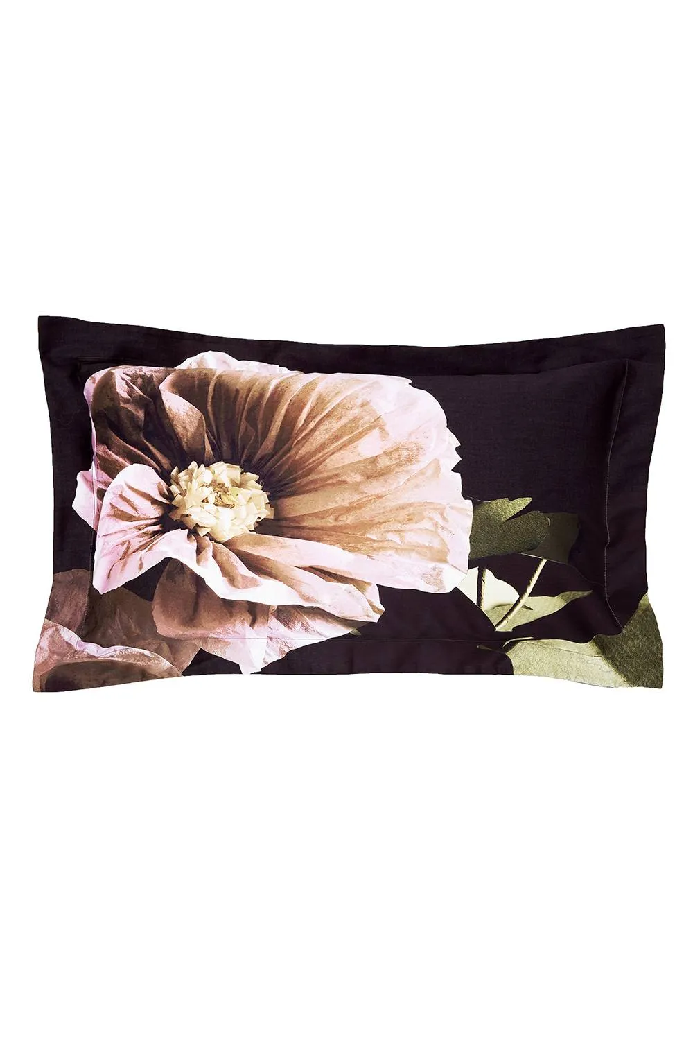 Ted Baker 'Paper Floral' Cotton Sateen Duvet Cover Set in Black 4