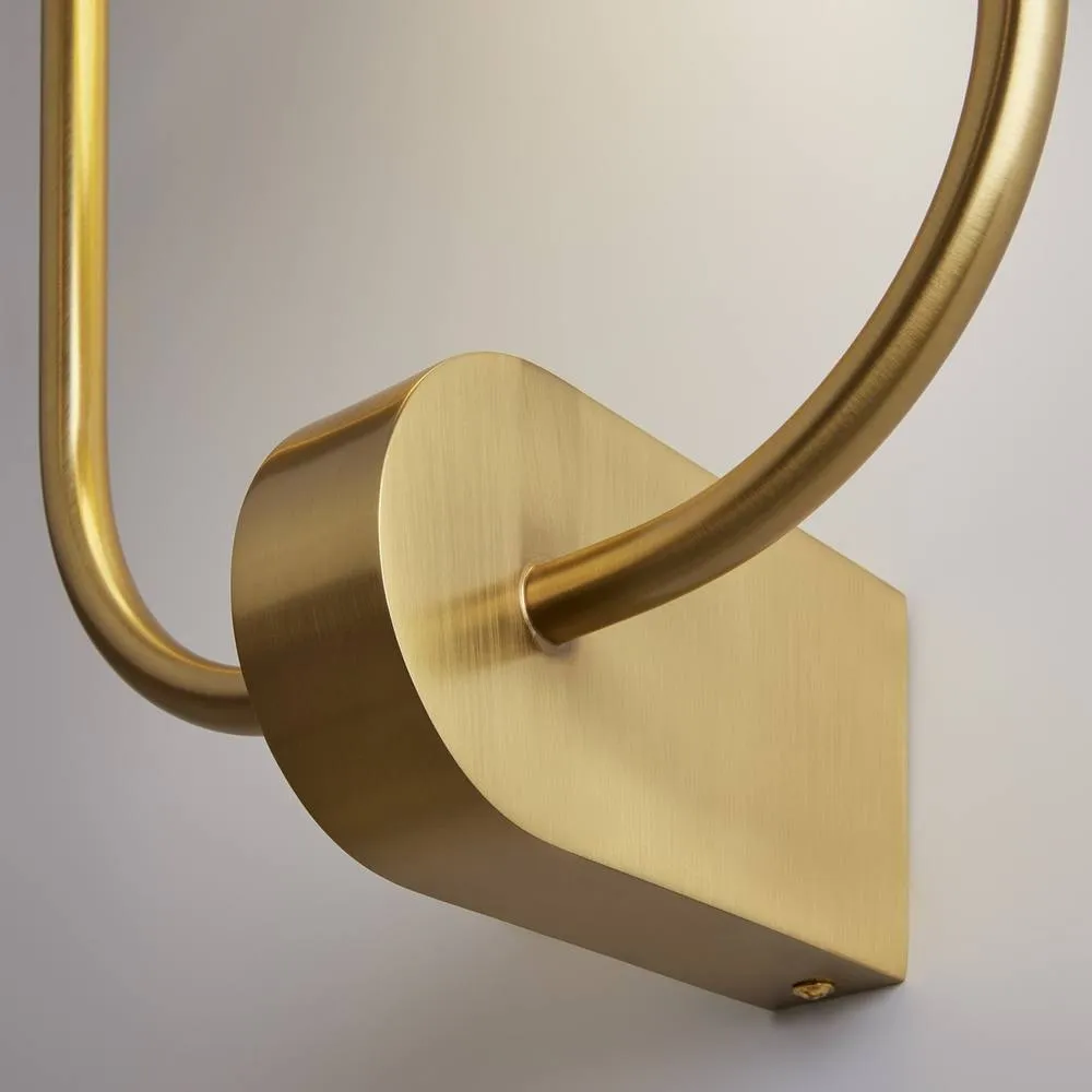 Netlighting Tropic I Modern Wall Lamp Brass 2xG9 White Shade in Gold 3