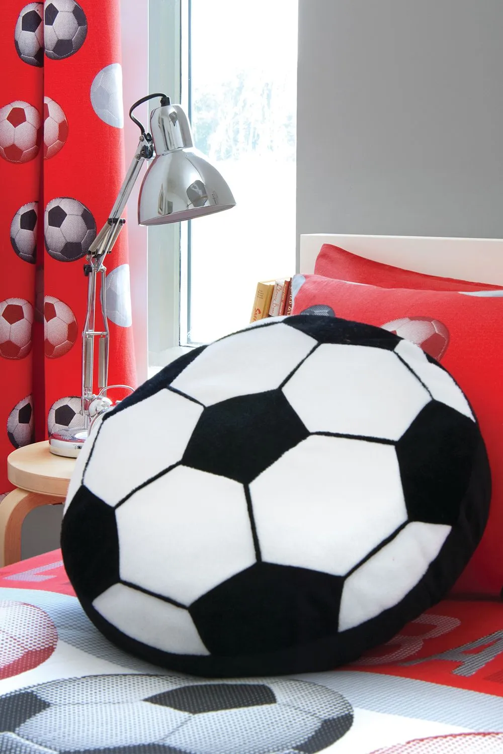 Catherine Lansfield 'It's a Goal' Cushion in Black