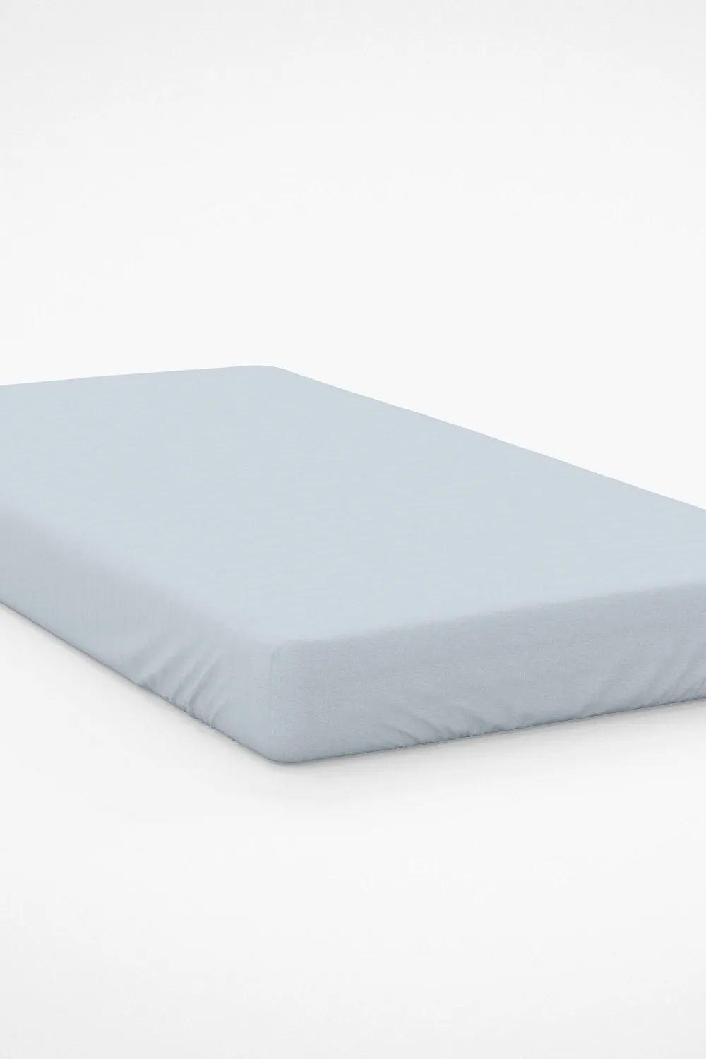 Belledorm Egyptian Cotton 400 Thread Count 38cm Fitted Sheet in Duck Egg Blue
