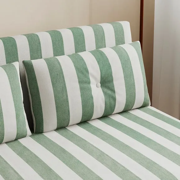 Phoebe Woven Stripe Small Double 2 Seater Sofa Bed 5