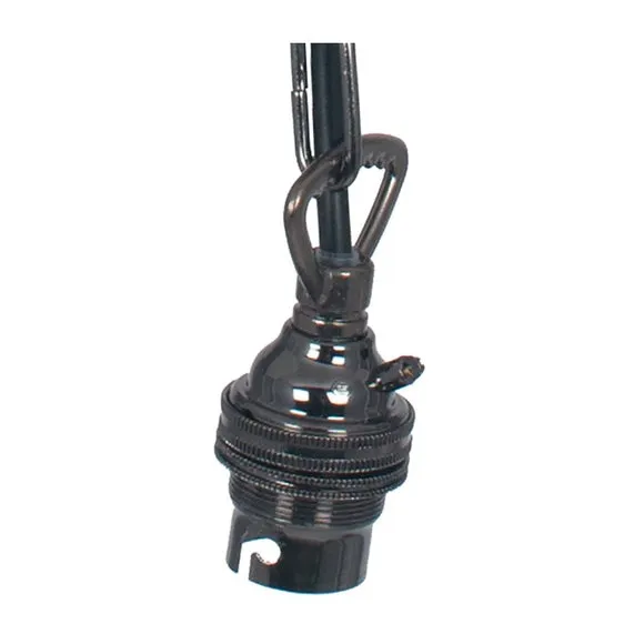 Black Chrome Traditional Pendant Light 3