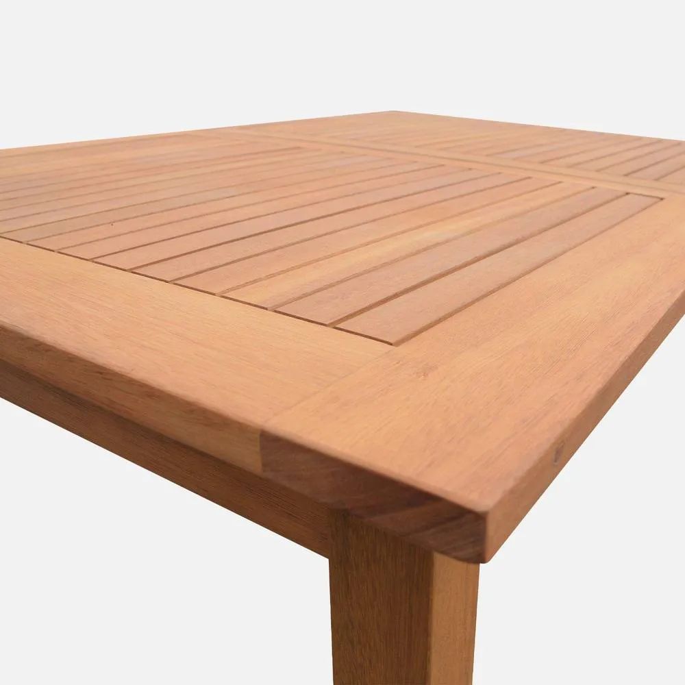 sweeek 10 To 12-seater Extendable Wooden Garden Table in Light Brown 5