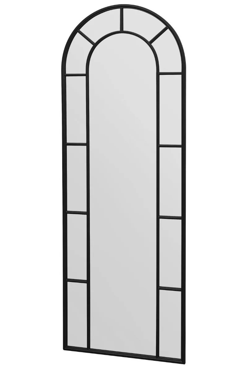 MirrorOutlet Black Framed Arched Leaner/Wall Mirror 67" X 24" (170CM X 60CM) 4