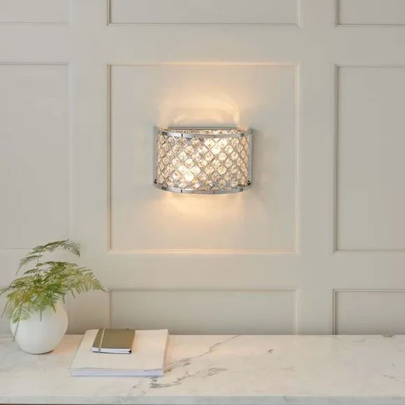 Vogue Hudson 2 Light Crystal Wall Light 5