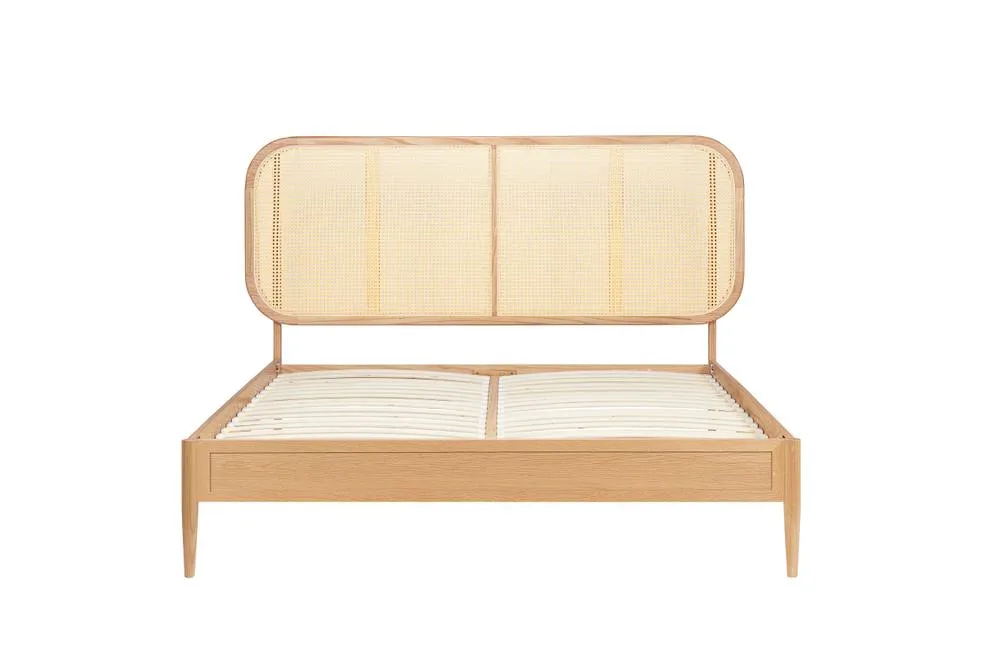 Birlea Rattan Bed Frame Calibra Oak Bedstead in Light Oak 5