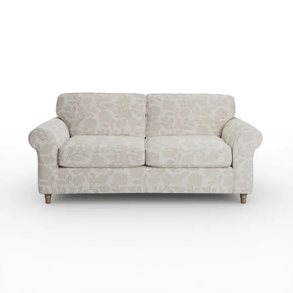 Flori Woven Floral Fabric 3 Seater Sofa 6