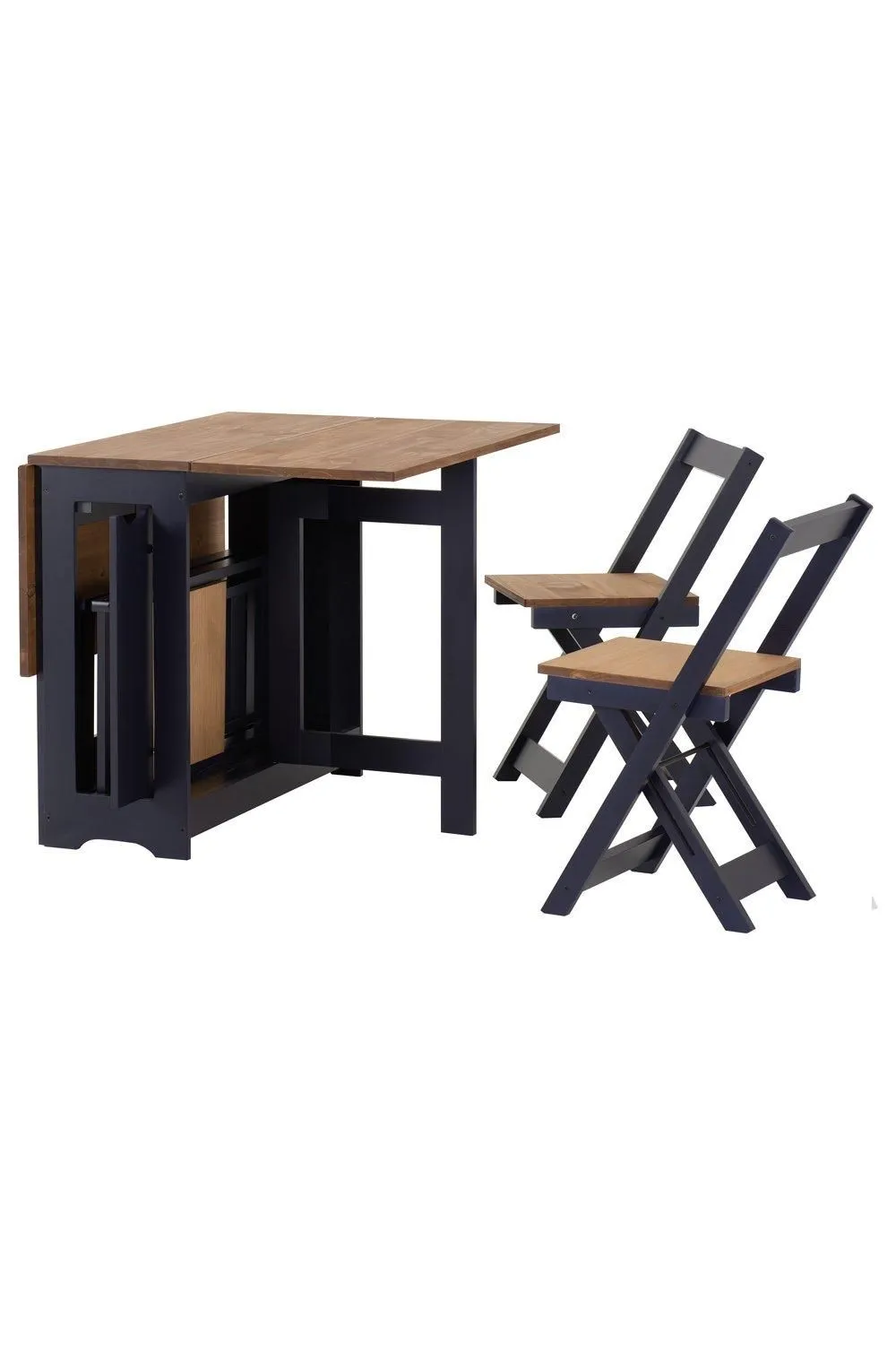 Seconique Santos Butterfly Dining Set in Dark Navy 3