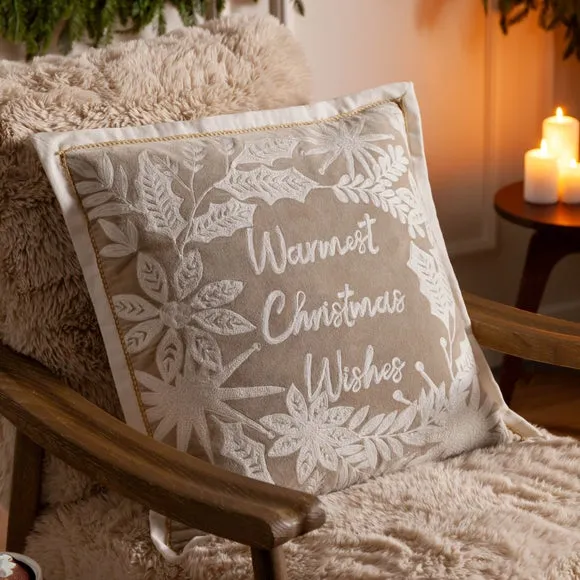 Paoletti Winter Warmest Wishes Cushion Cover