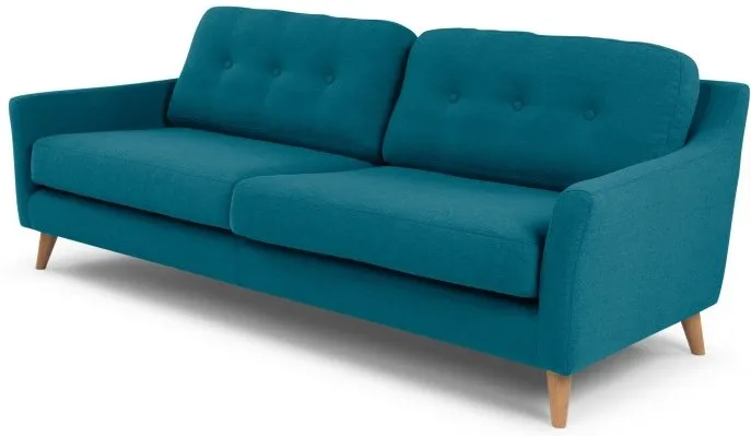 Rufus 3 Seater Sofa, Rich Azure