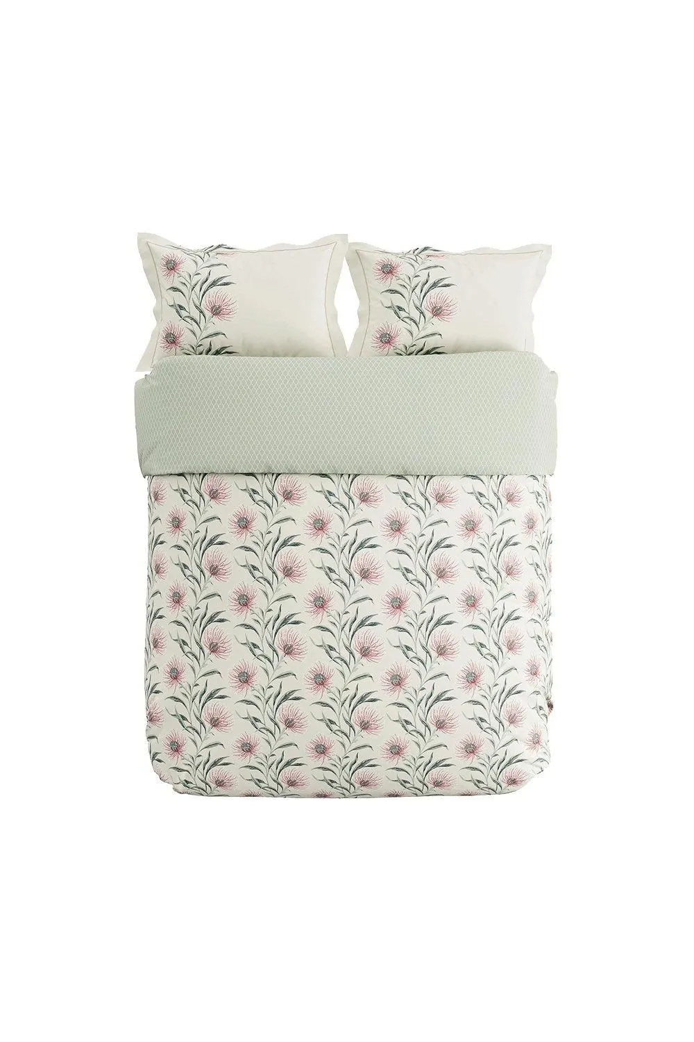 Sanderson 'Catherinae' Cotton Percale Duvet Cover Set in Cream 4