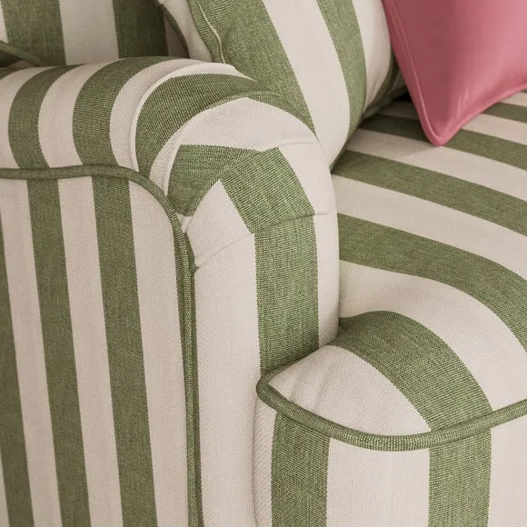 Beatrice II Woven Stripe 3 Seater Sofa Bed 4