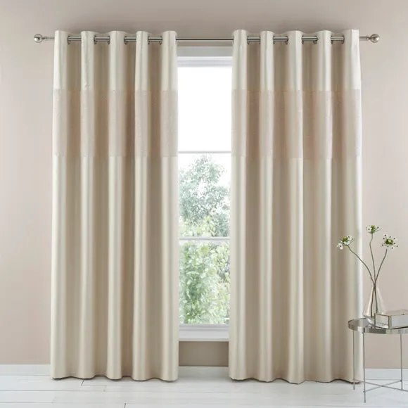 Beverley Luxe Blackout Eyelet Curtains 2