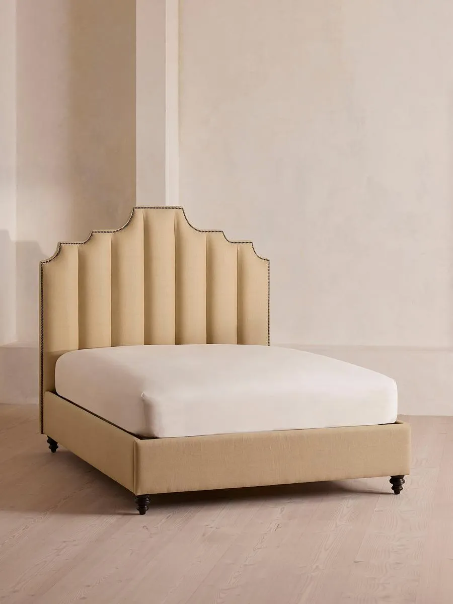 Gerrard Bed, Super King, Linen, Wheat