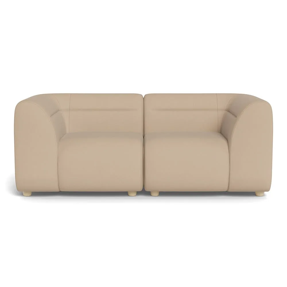 Heal's Lilli 2 Seater Sofa Capelo Linen-Cotton Bamboo Natural Beech Feet 1