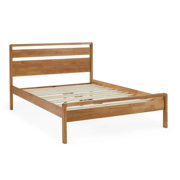 Scandi Mid Century Wooden Bed Frame 5