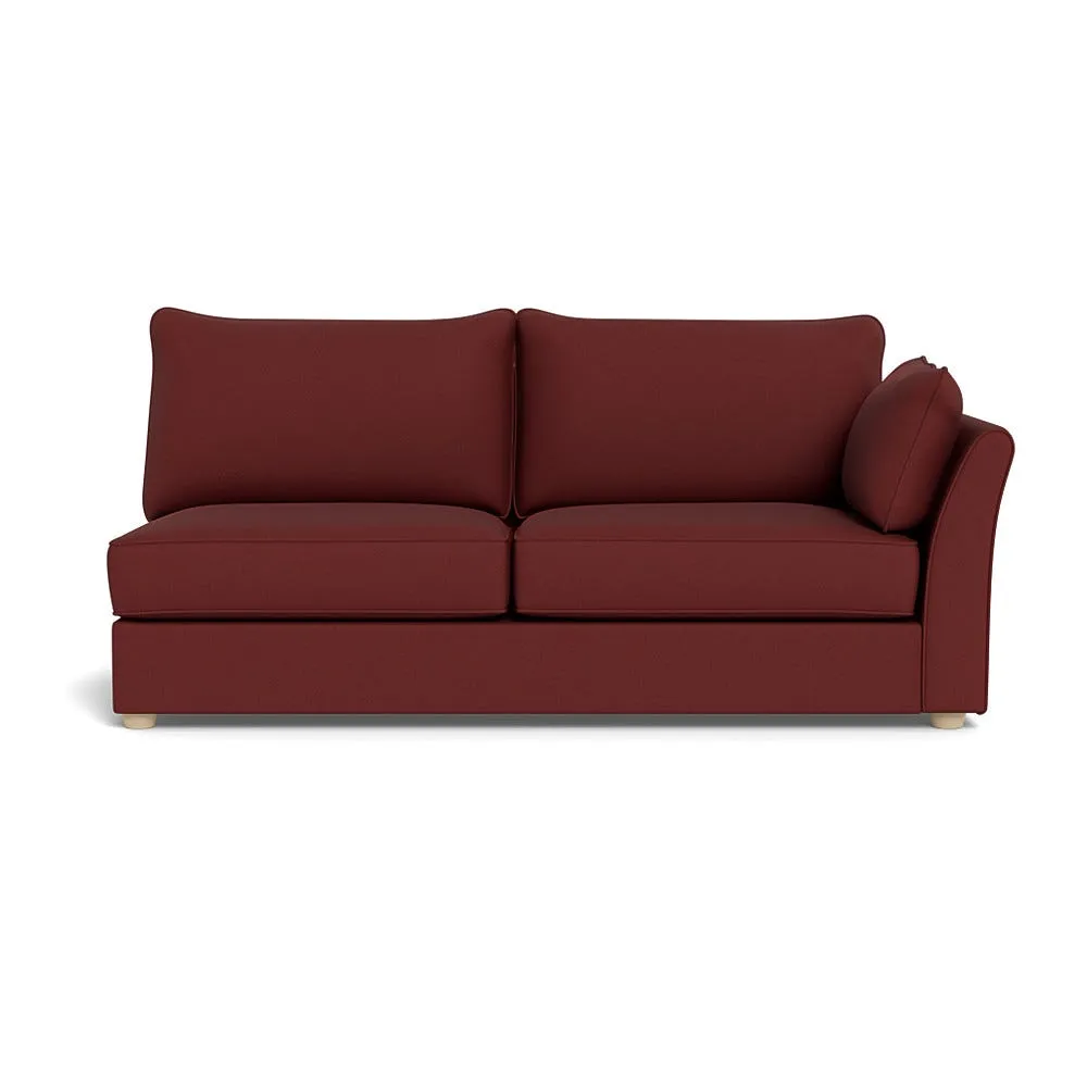 Heal's Tailor Large Right Hand Facing Corner Unit Capelo Linen-Cotton Etruscan Red Natural Feet 1