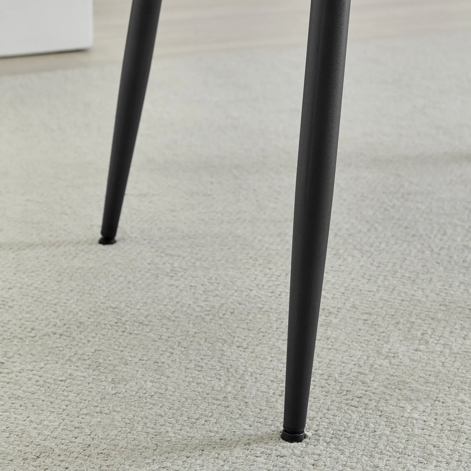 FurnitureboxUK Asti Grey Marble Ceramic Top Dining Table & 4 Black Asti Chairs 6