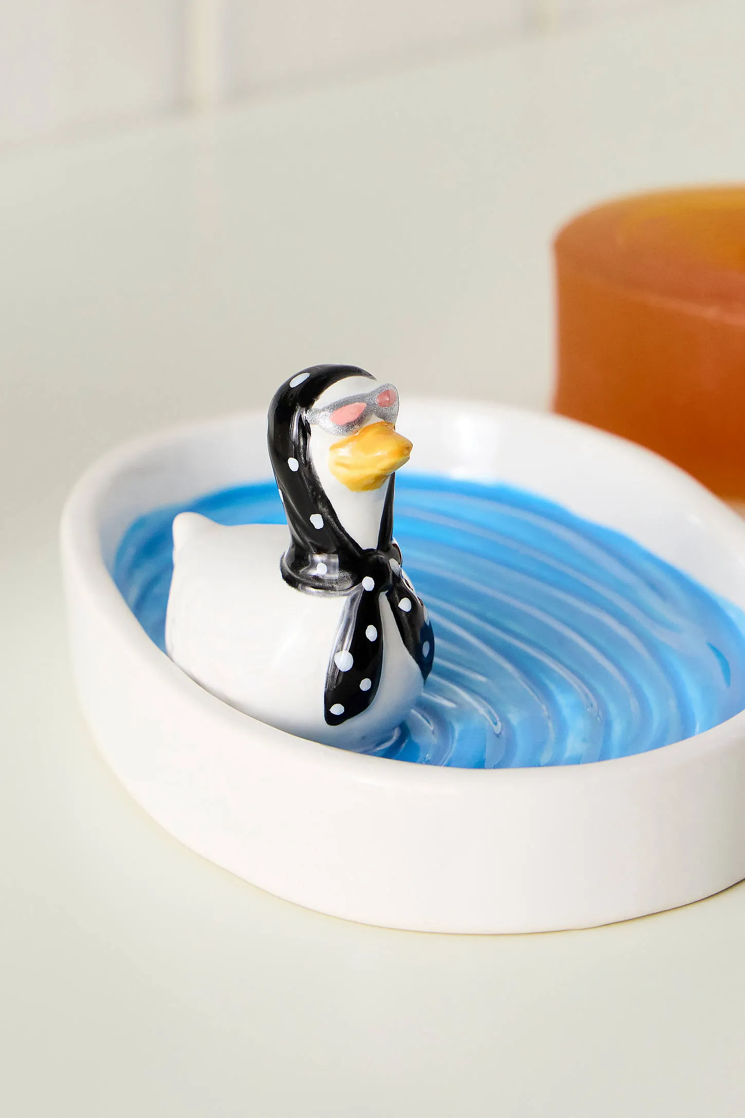 Silly Goose Soap Dish - White 4