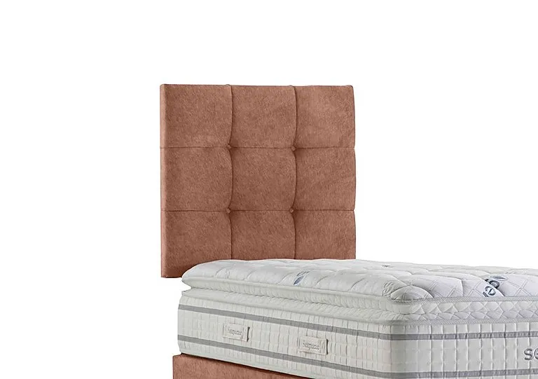 Apex Strutted Headboard - Single - Burnt Orange