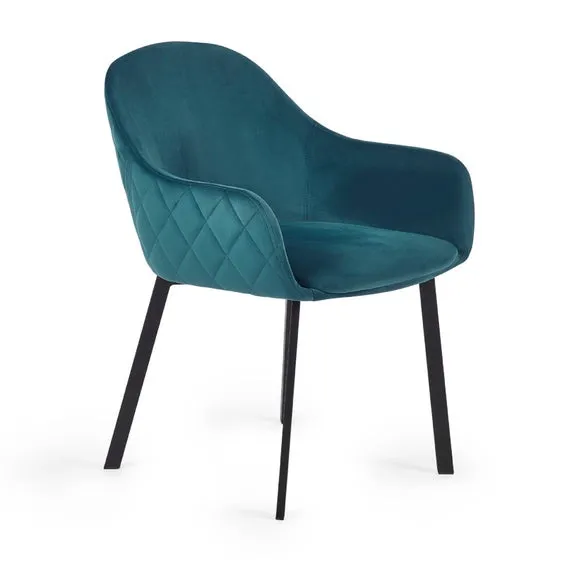 Lima Set Of 2 Dining Chairs, Velvet 3