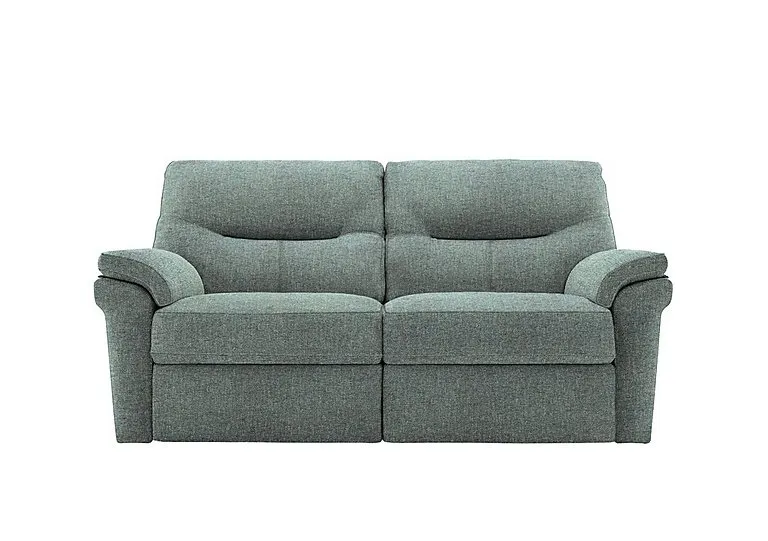 Seattle 2.5 Seater Fabric Power Recliner Sofa with Power Lumbar and Heated Seats - Dapple Kingfisher
