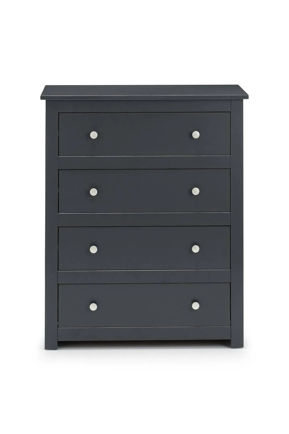 Julian Bowen Radley 4 Drawer Chest in Dark Grey 5