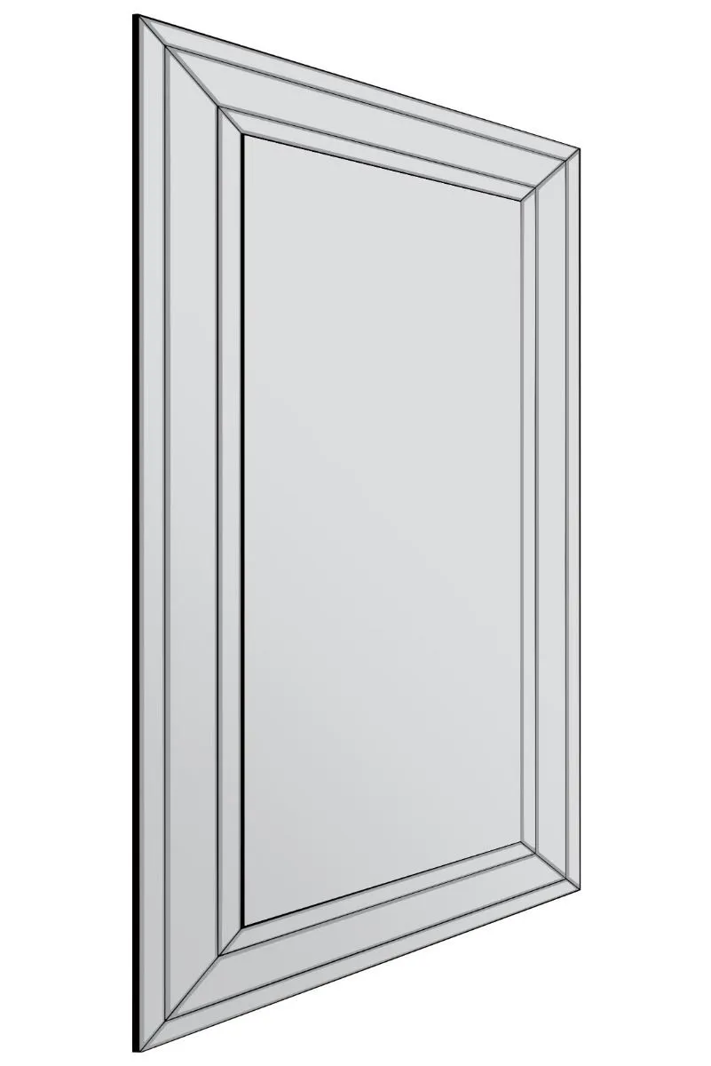 MirrorOutlet All Glass Modern Bevelled Full Length Leaner Mirror 174 x 85 CM in Silver 4