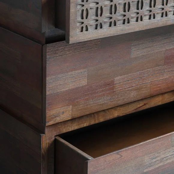 Baytown Retreat 4 Drawer Chest, Dark Wood 3