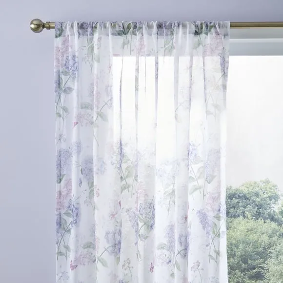 Wild Hydrangea Slot Top Voile Panel 1
