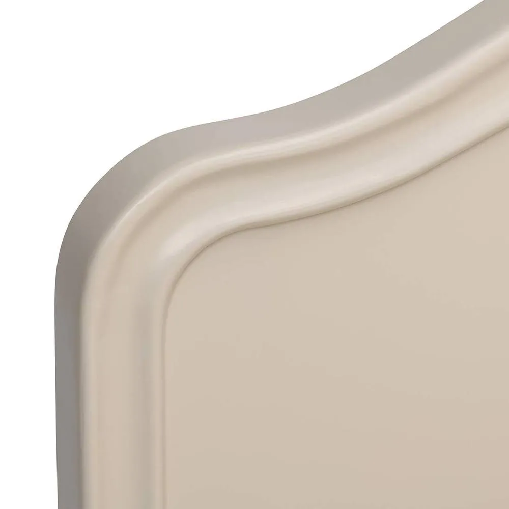Statement Furniture Juliette French Style 3ft Single Bed with Wooden Headboard in Ivory 4