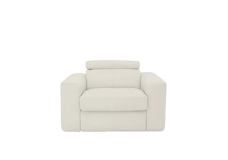 Infinity Leather Armchair - BV Star White