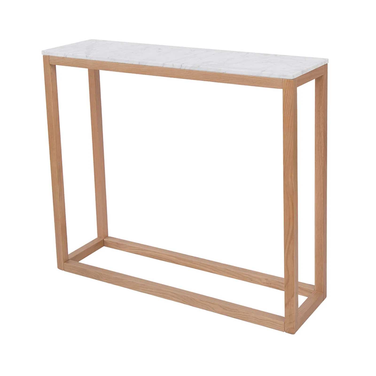 Harlow Console Table White and Brown