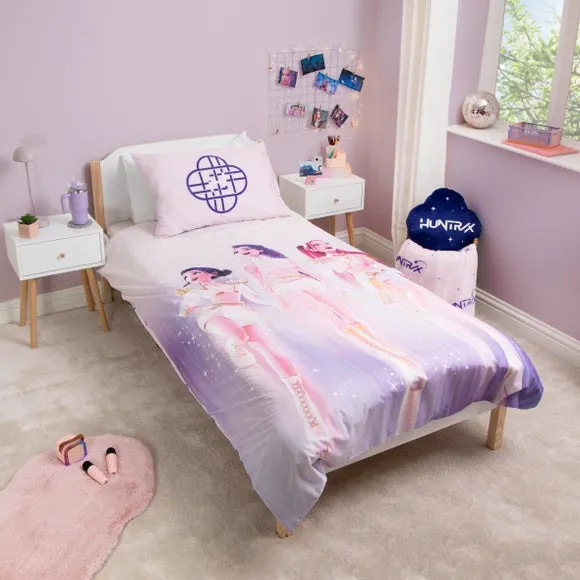 K-Pop Demon Hunters Signatures Panel Duvet Cover & Pillowcase Set