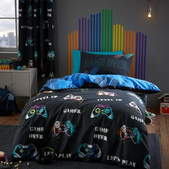 Catherine Lansfield Game Over Duvet Cover and Pillowcase Set 1