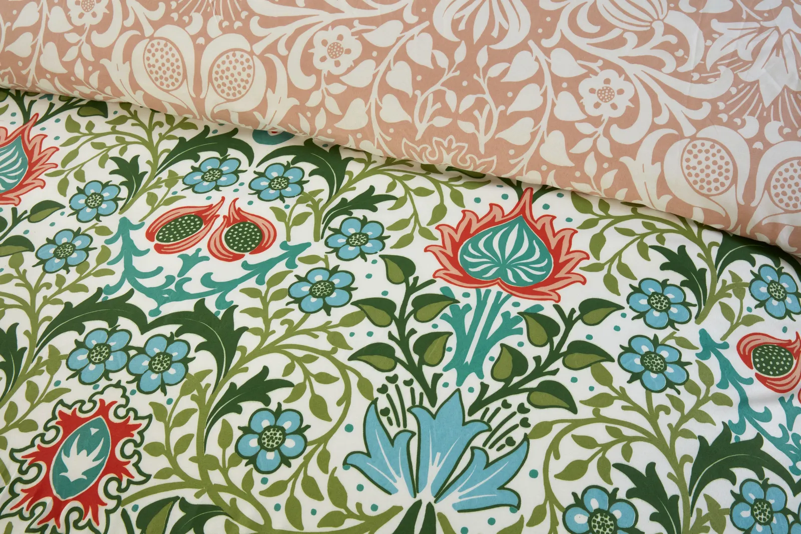 Rapport Home Heritage Flora Microfibre Reversible Duvet Cover Set with Pillowcase 2