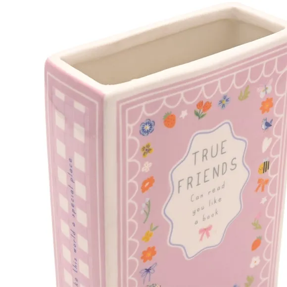 Love Life Friends Ceramic Book Vase 4