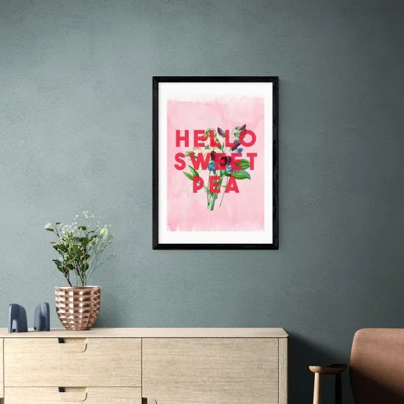 East End Prints Hello Sweet Pea Print by The 13 Prints 1