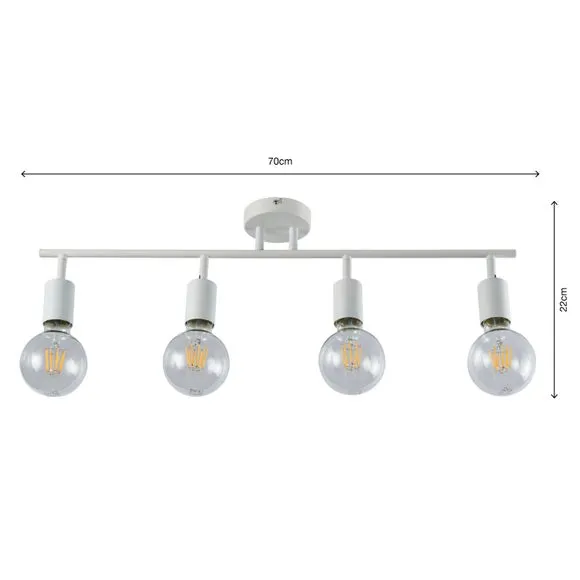 Elements Koppla 4 Light Semi Flush Spotlight Bar 6