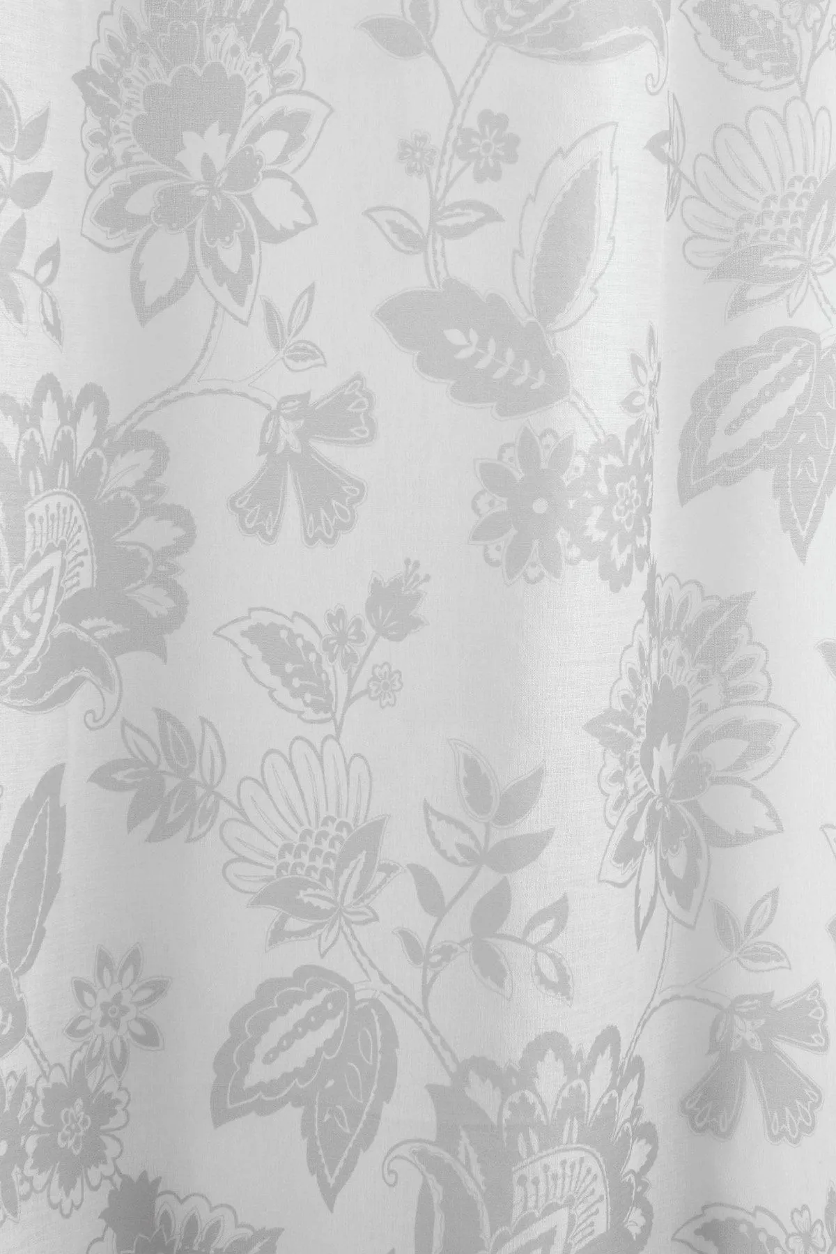 Dreams & Drapes 'Marinelli' Floral Print Voile Panel in Grey 2